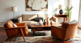 vintage modern interior harmony