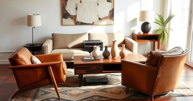 vintage modern interior harmony