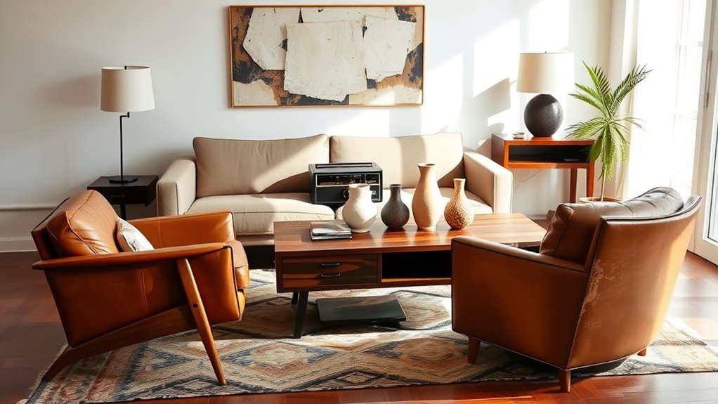 vintage modern interior harmony