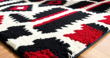 vivid patterned rug