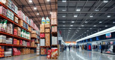 warehouse clubs vs big box stores