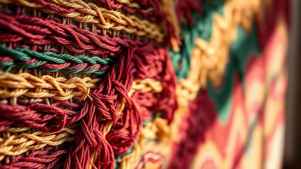 woven fabrics wall art