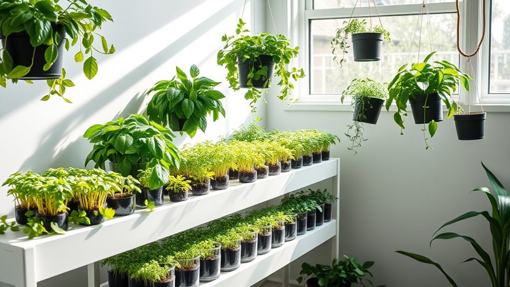 year round indoor herb gardening