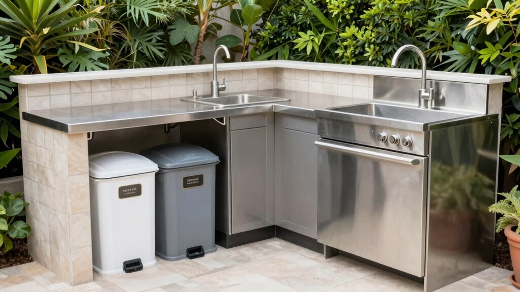 accessible waste and supply stations