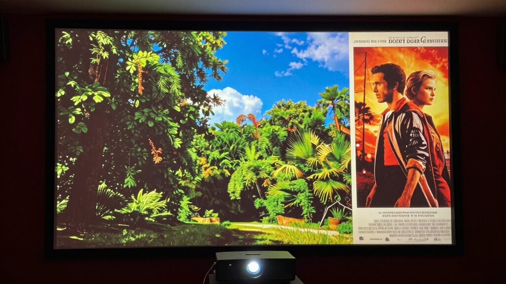 adjust projector color settings