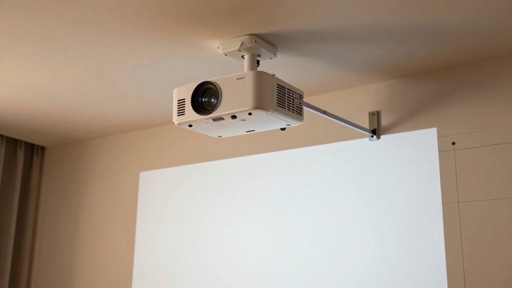 adjust projector for optimal size