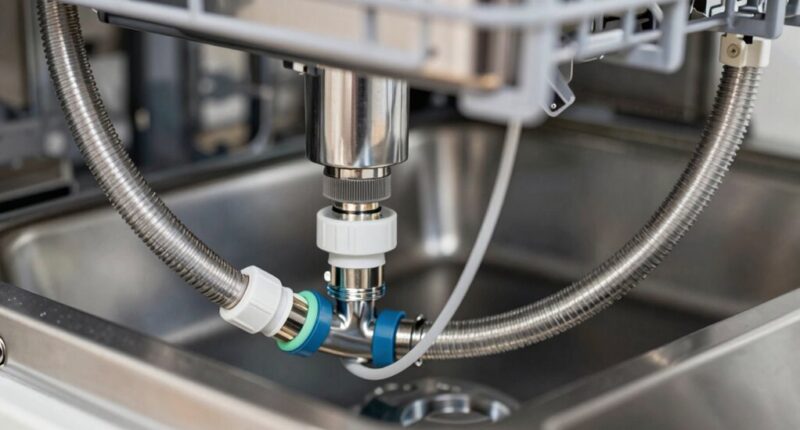 check dishwasher installation connections