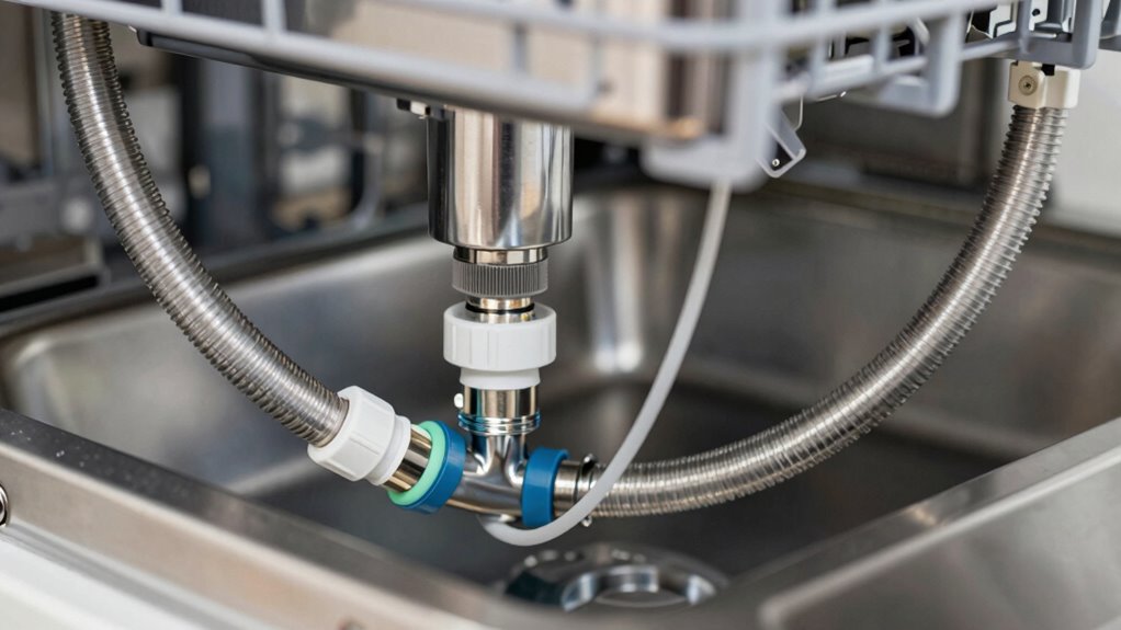 check dishwasher installation connections