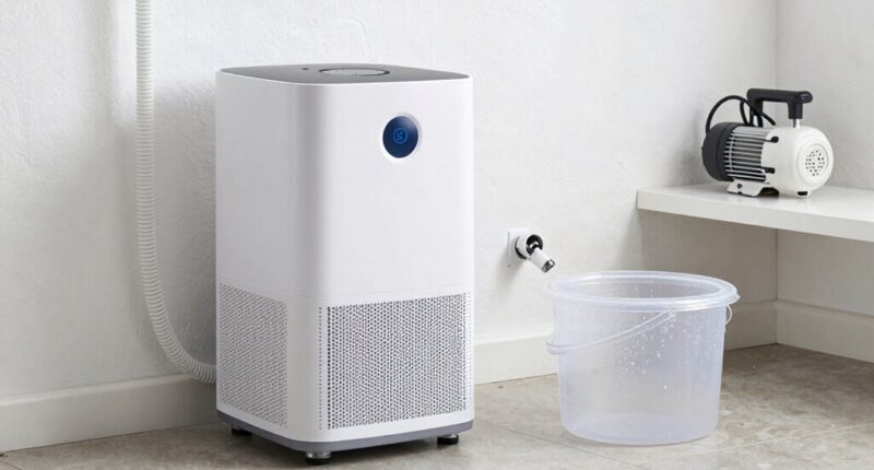 dehumidifier drain options