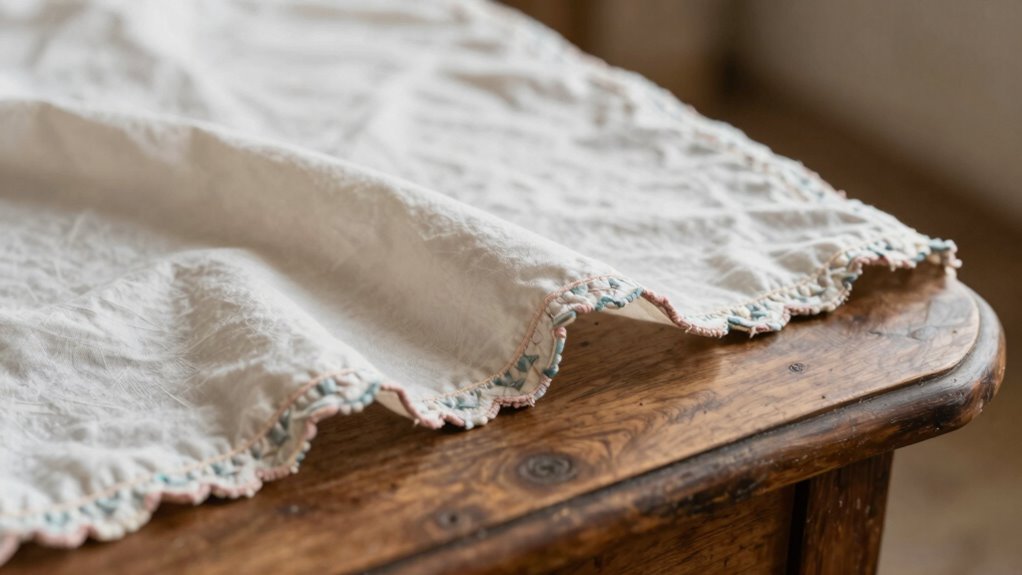 delicate wave like decorative edges