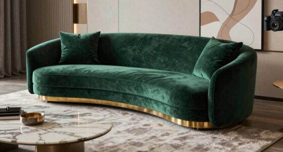 elegant curved furniture styling
