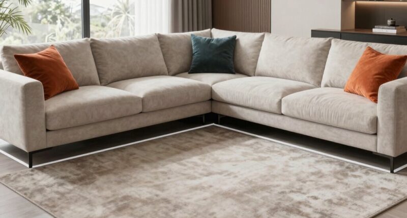 floor tape for sofa spacing