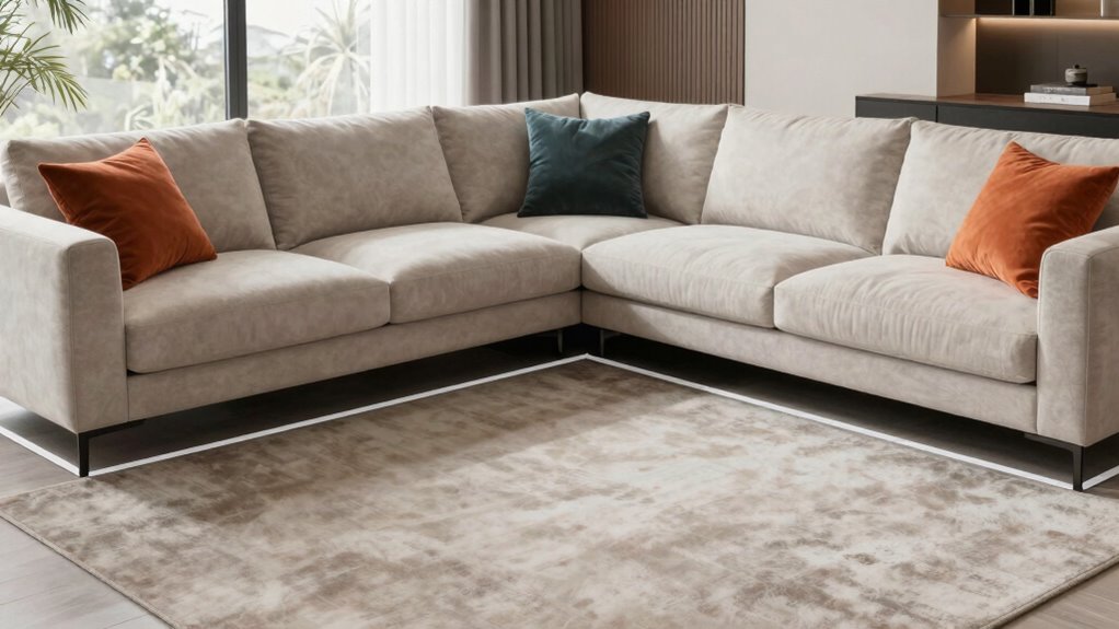 floor tape for sofa spacing