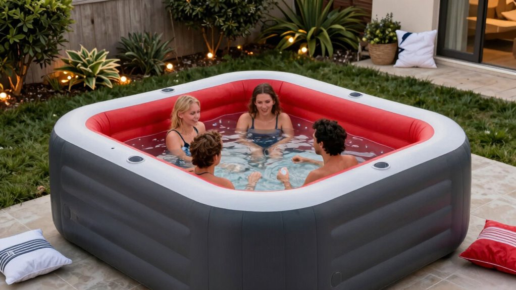 hot tub size features durability