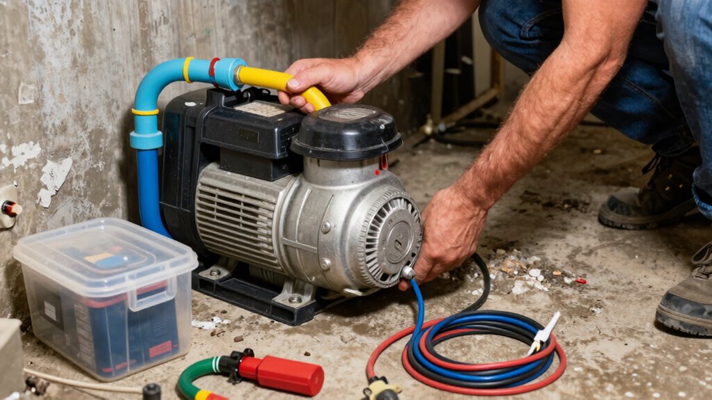 install backup sump pump