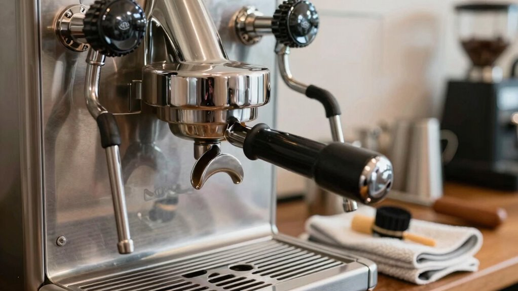 maintain clean espresso machine