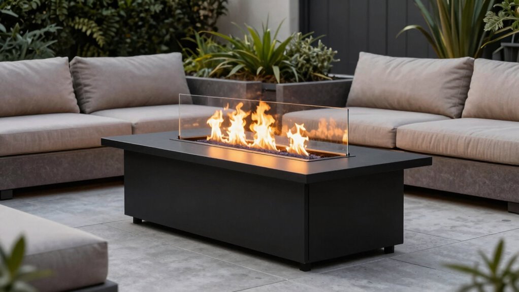 modern outdoor fire features