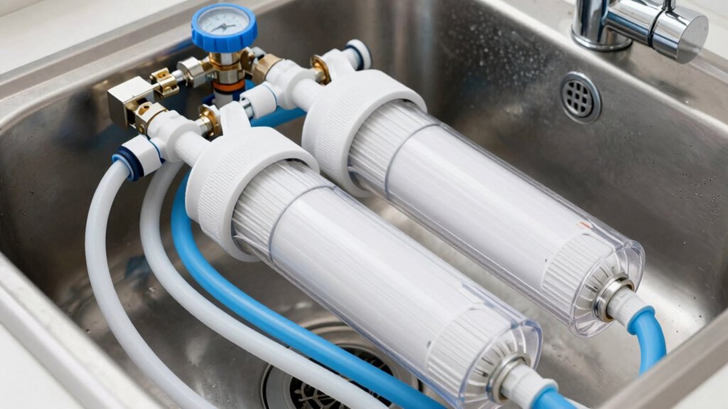 multiple filtration stages removes contaminants