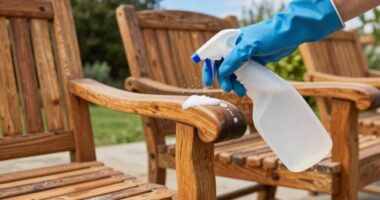 outdoor furniture cleaning routine