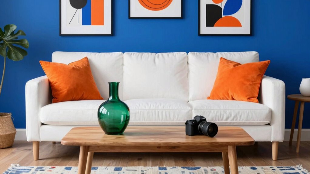 overuse of bright colors