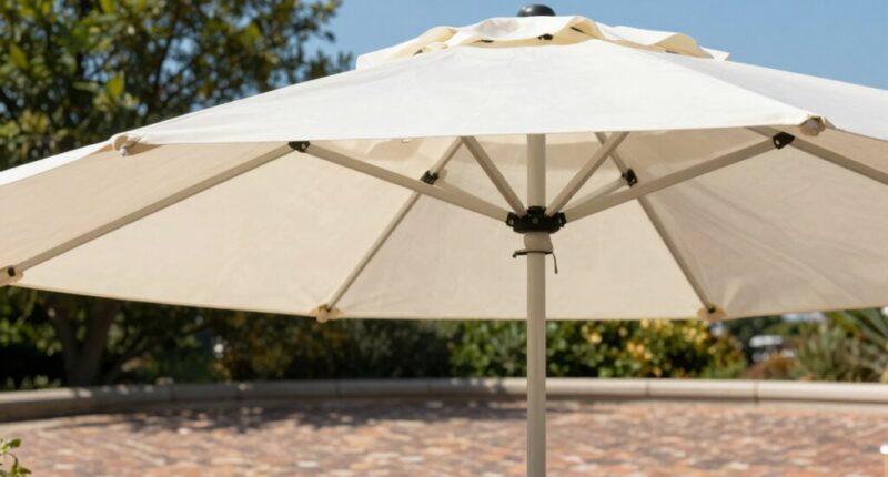 preventing umbrella tipping