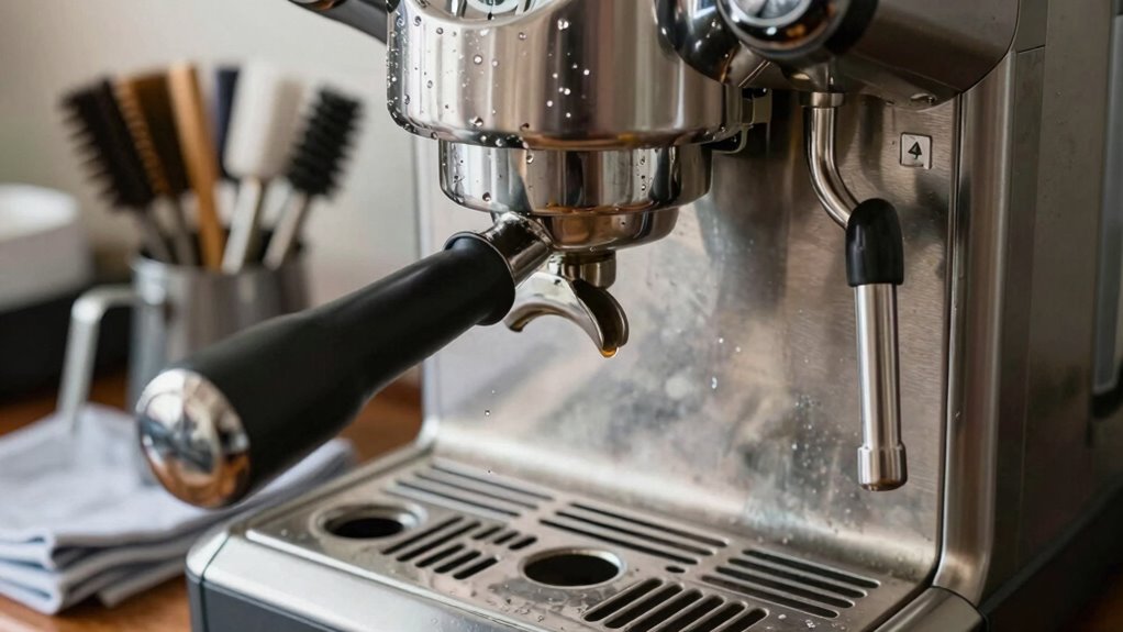proper espresso machine cleaning