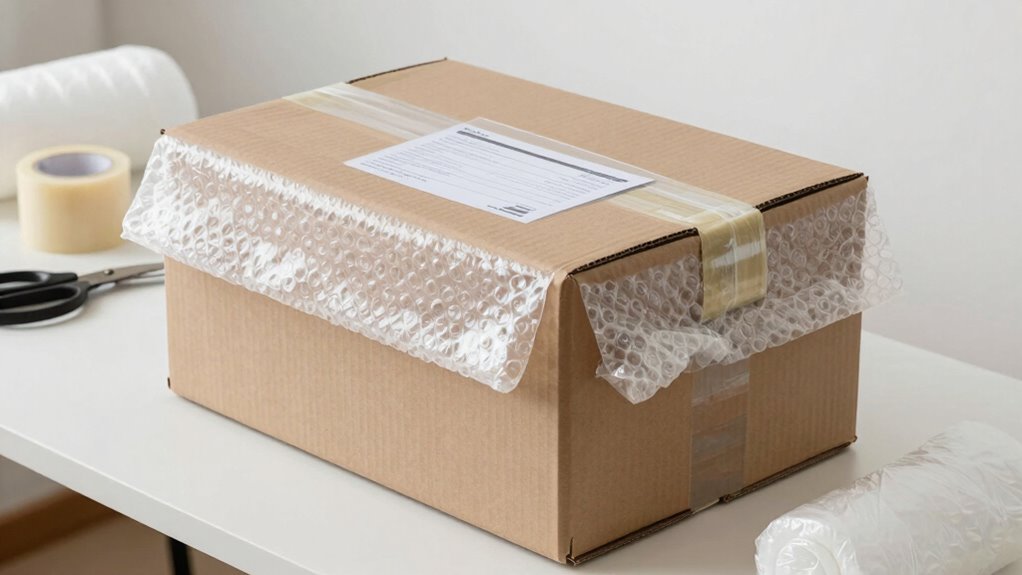 properly pack fragile oversized items