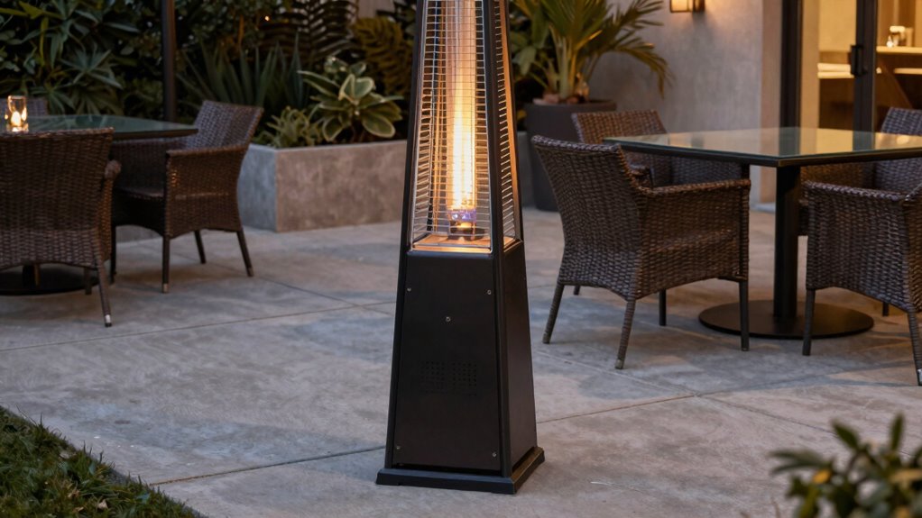 safe patio heater placement