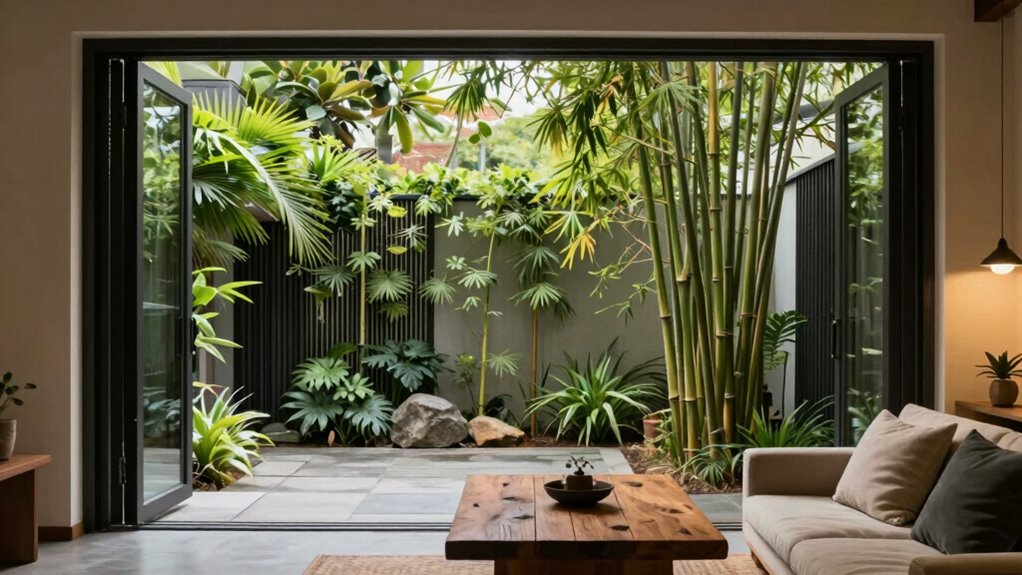 secluded views with open privacy