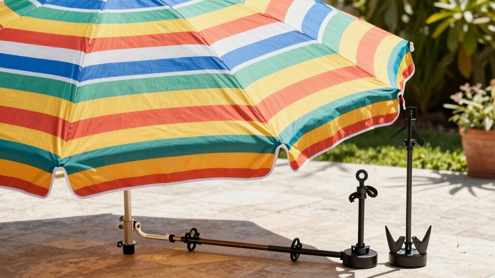 secure patio umbrella effectively