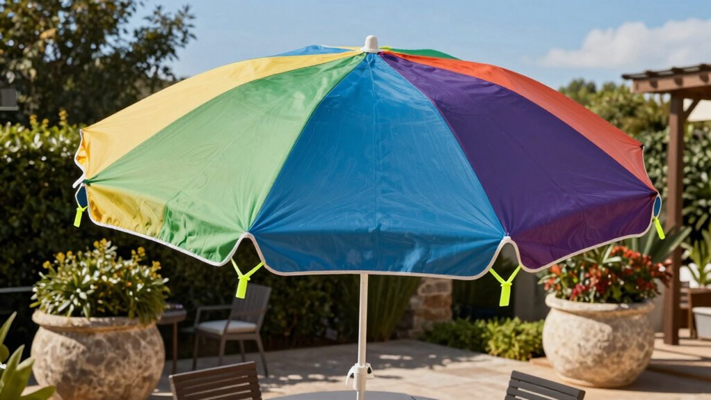 secure umbrella with straps