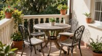 small space patio dining