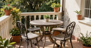 small space patio dining