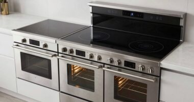 top double oven induction ranges