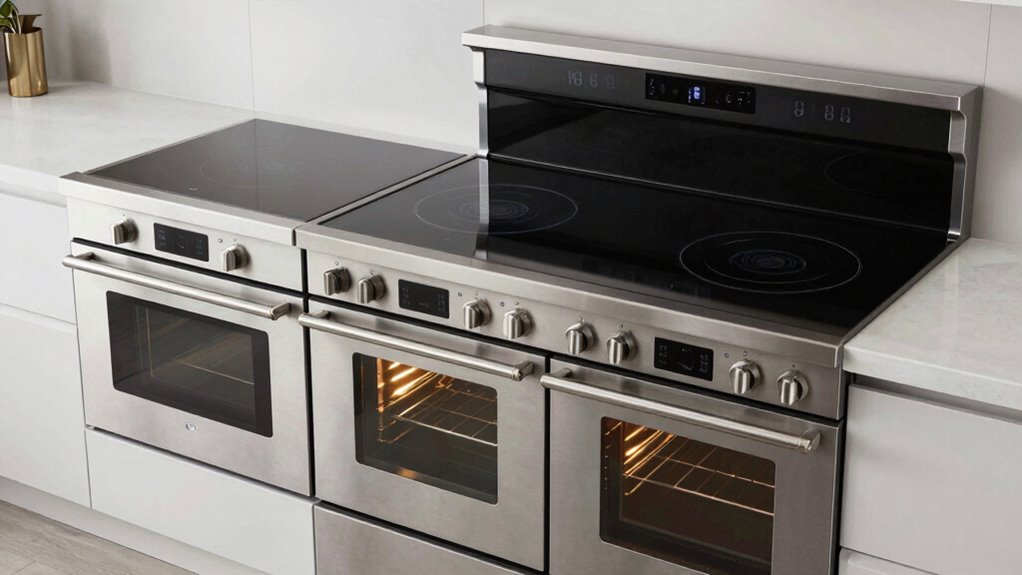 top double oven induction ranges