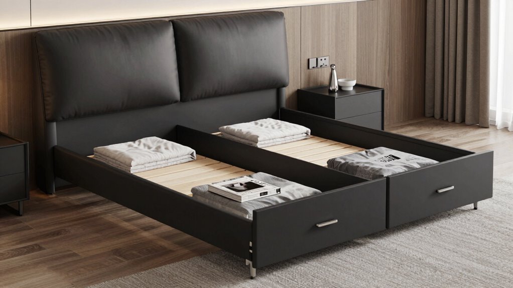 top drawer bed frame options