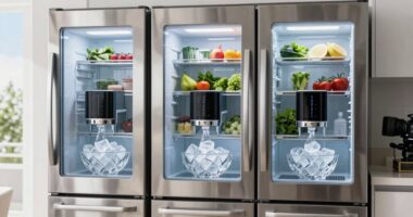 top dual ice maker fridges