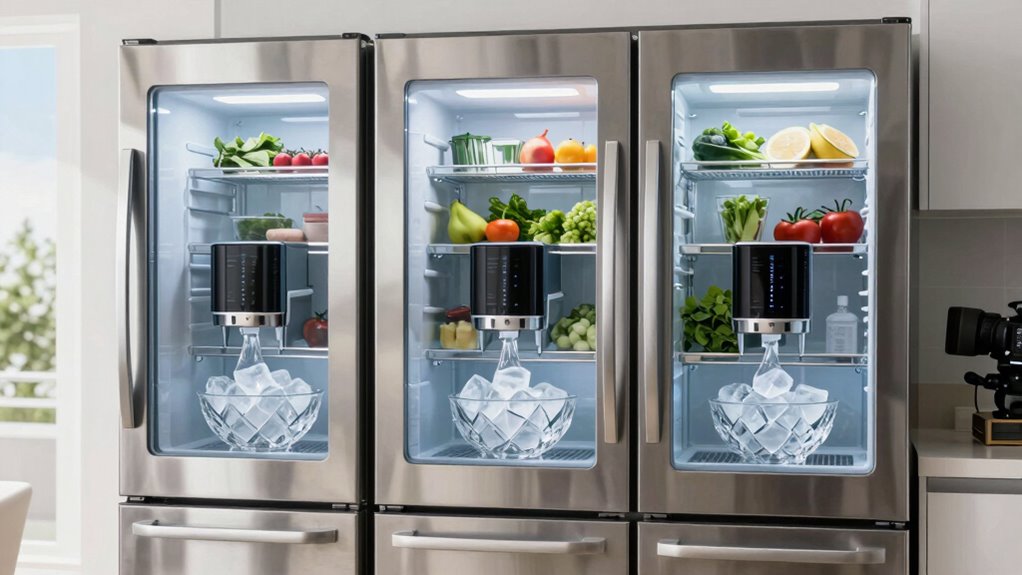 top dual ice maker fridges