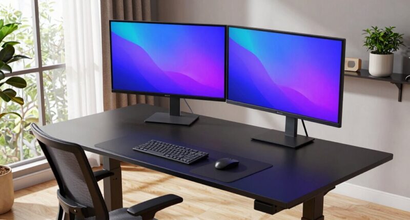top dual monitor standing desks