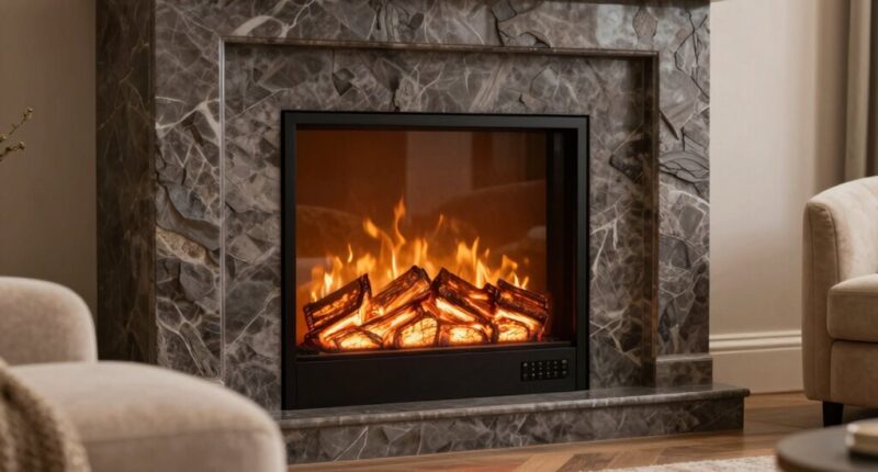 top electric fireplace inserts