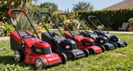 top electric lawn mowers