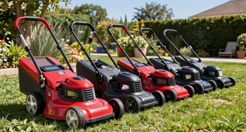 top electric lawn mowers