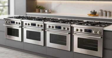 top gas ranges with air fryer
