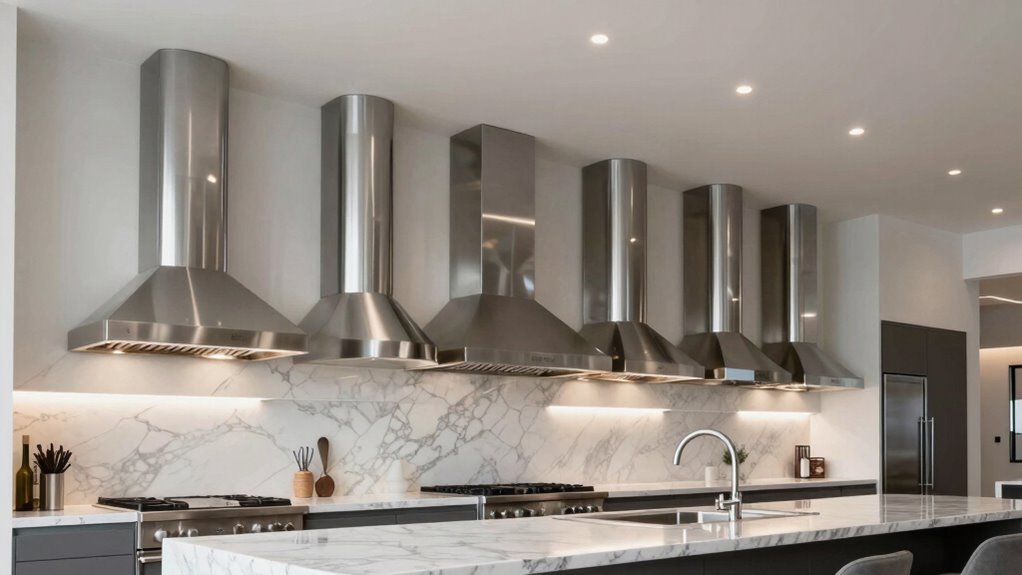 top high ceiling range hoods