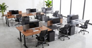 top l shaped standing desks