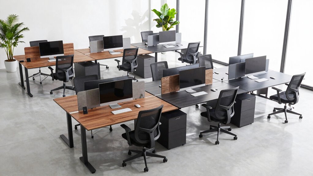 top l shaped standing desks