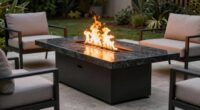 top rectangular propane fire pits