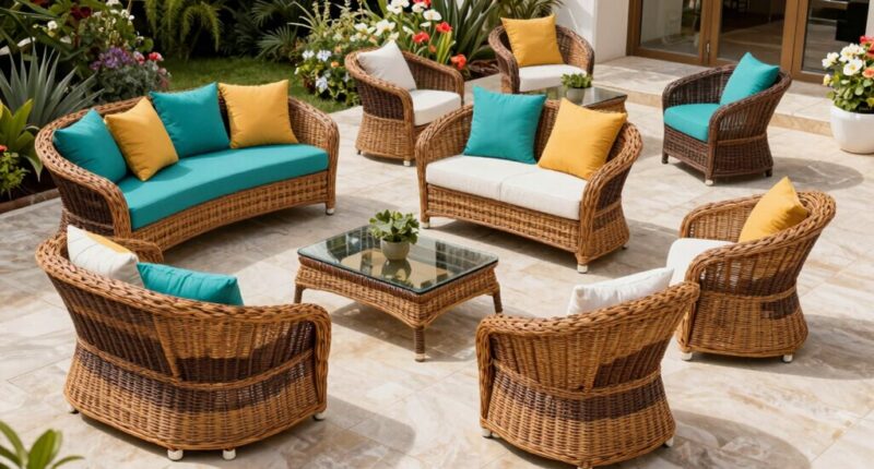 top resin wicker patio sets