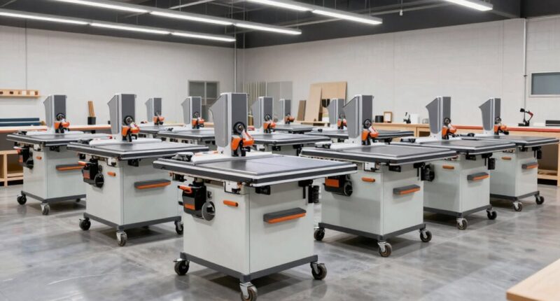 top rolling table saws