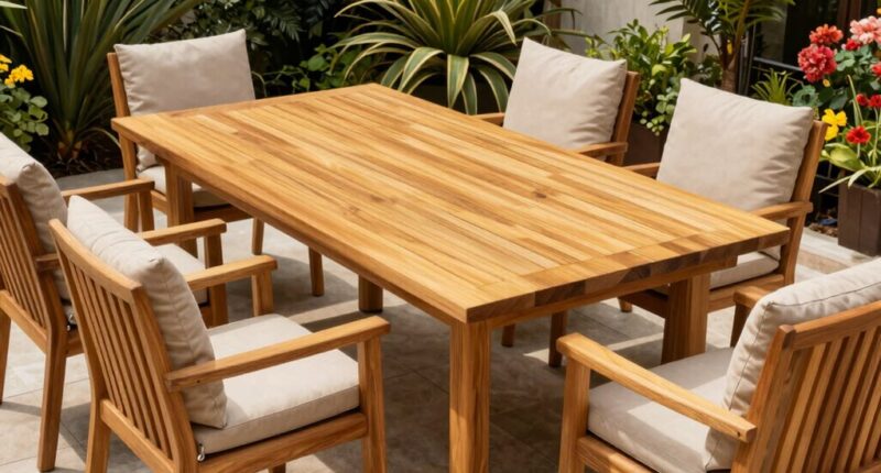 top teak patio sets